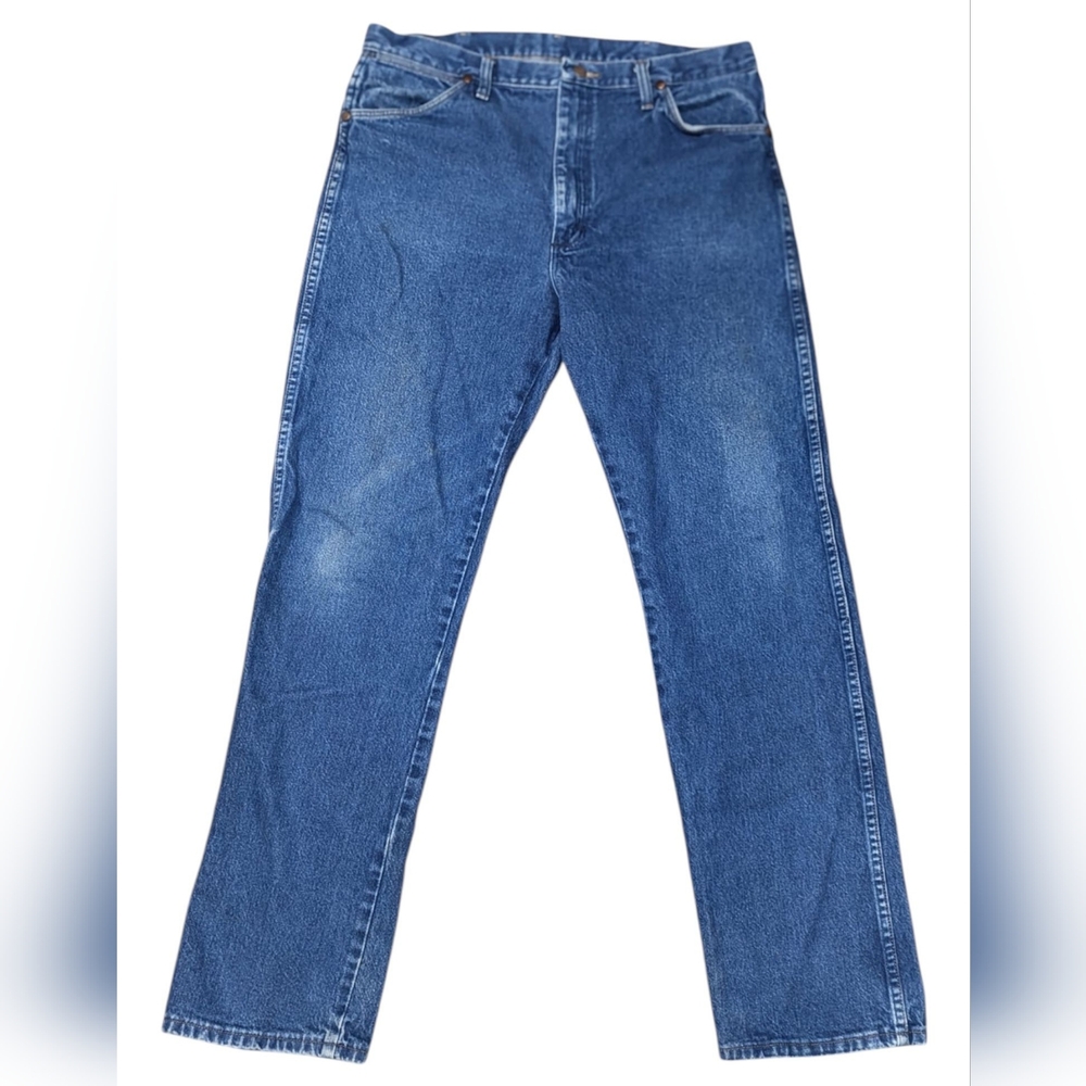 Wrangler Cowboy Cut Original Straight Leg Fit Jeans -35x34 Western Country Retro